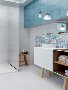 키웨스트 펄라 ( 스페인 유럽수입 도기질 벽 카페 욕실 주방 타일 / 유광 )