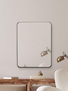 아쏘 블랙 프레임 거울 ( 600 x 800 mm )
