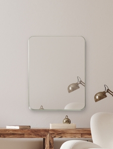 아쏘 실버 프레임 거울 ( 600 x 800 mm )