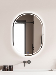 온라인 전용상품 l LED 엣칭 양타원 조명 거울