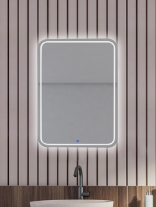 온라인 전용상품 l LED 70R 엣칭 사각 조명 거울