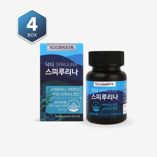 닥터스피루리나 4박스 (4개월) + 쇼핑백 증정