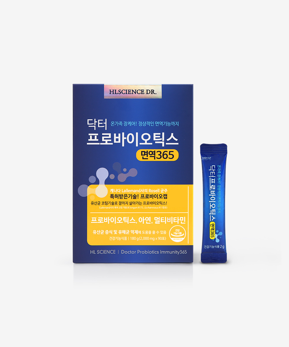 닥터 프로바이오틱스 면역365 1박스 (3개월) + 쇼핑백 증정