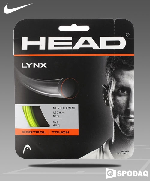 헤드 테니스스트링 링스 LYNX 1.30mm(12m 단품)  블랙/옐로우 한정수량