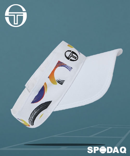 세르지오 타키니 테니스 바이져  Abstract visor (WHITE)