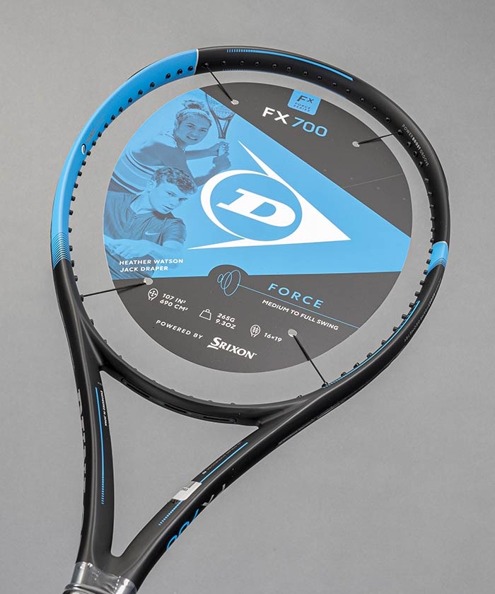 던롭 테니스라켓 FX 700 (107, 265g)
