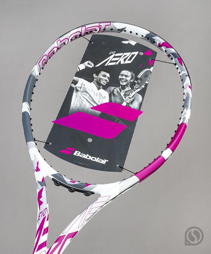 바볼랏 테니스라켓 에보 에어로 핑크 (102/275g)