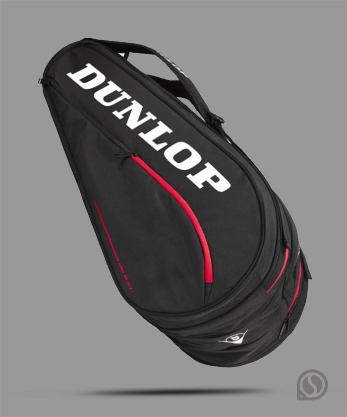 던롭 테니스가방 CX 팀 12RKT 블랙/RED   3단가방