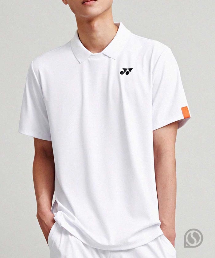요넥스 티셔츠 245TS003M 카라 (화이트)  2024 테니스 컬렉션